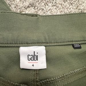 CAbi - Button Fly Cargo - Olive Green